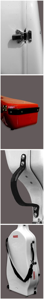 Alan Stevenson Cases_'Cello Case_Catch Top Buffer Wheel Handle Details